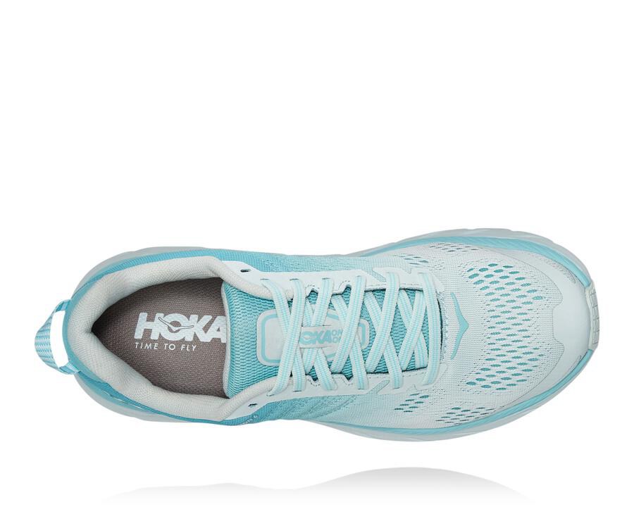 Basket Hoka One One Clifton 6 Femme - Bleu/Blanche - DRN-562849